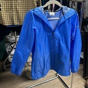 Columbia, baby blue size small rain jacket